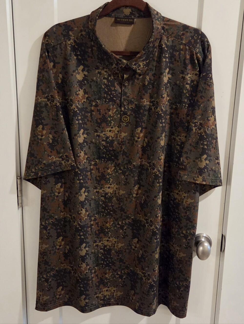 Warrior Flecktarn Camouflage Performance Polo Shirt - Size 3XL